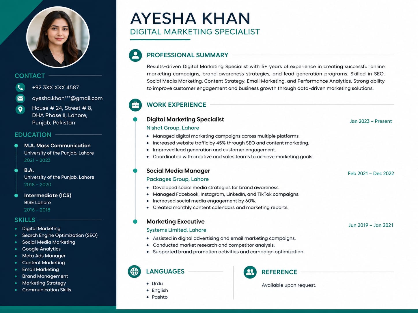 Professional ATS-Friendly Resume
